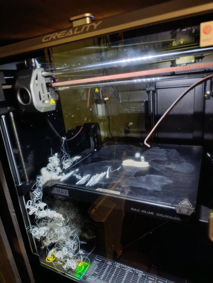 Вырвало ремень из головы на Creality K1MAX.