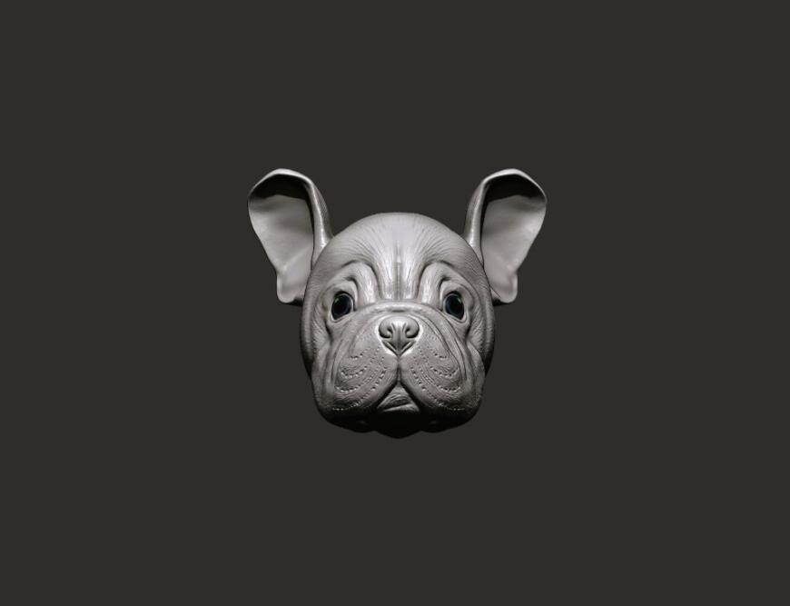 3d моделька головы собачки