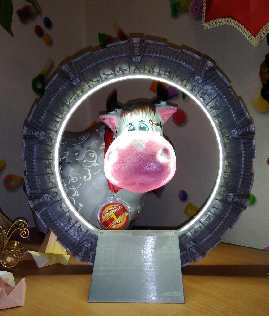 "Звездные врата" ночник, оживление... Из серии "И снова мы печатаем"