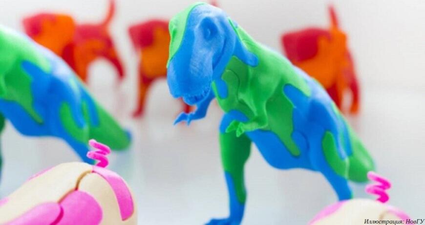 В НовГУ создают 3D-печатный тренажер-динозавр для развития мелкой моторики слабовидящих детей