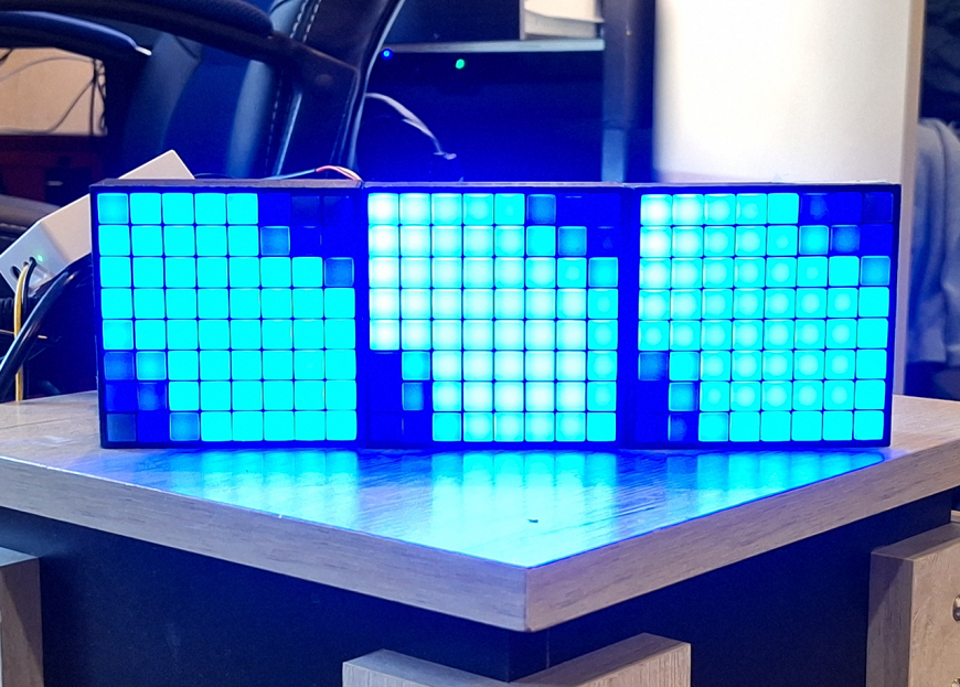 Модульные пиксельные экраны, часть 3: смола, силикон и 8х8