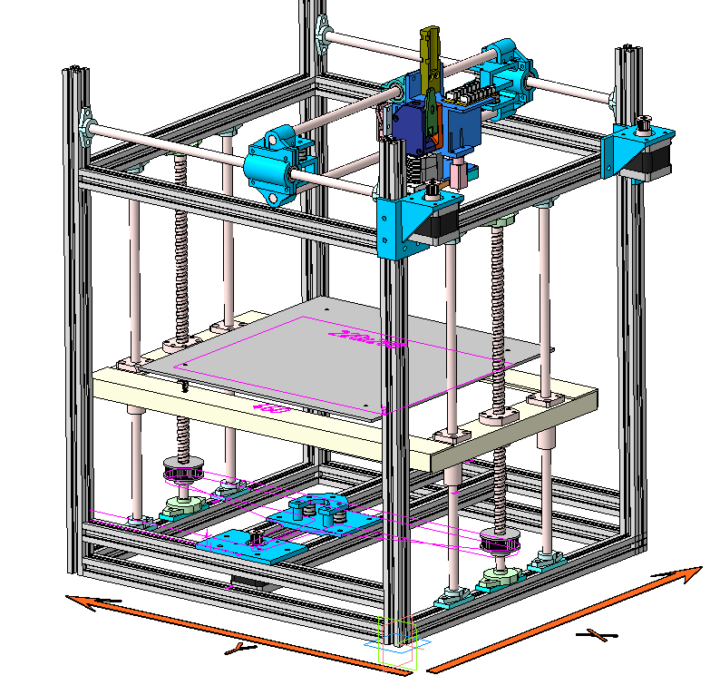 Проект 3D-принтера с механикой CoreXY. Часть 2. Каркас.