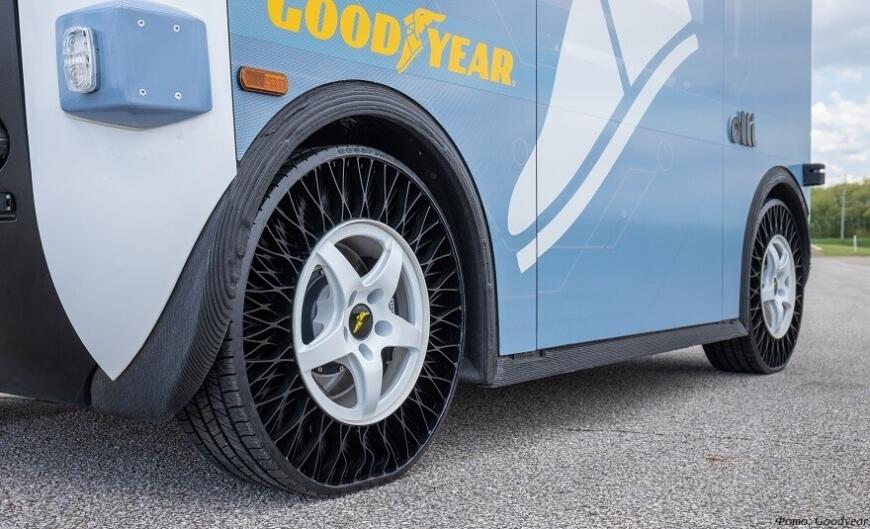 Goodyear испытает безвоздушные шины на 3D-печатных маршрутках Olli