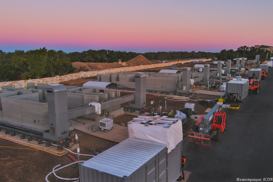 В Техасе строят поселок из ста 3D-печатных домов