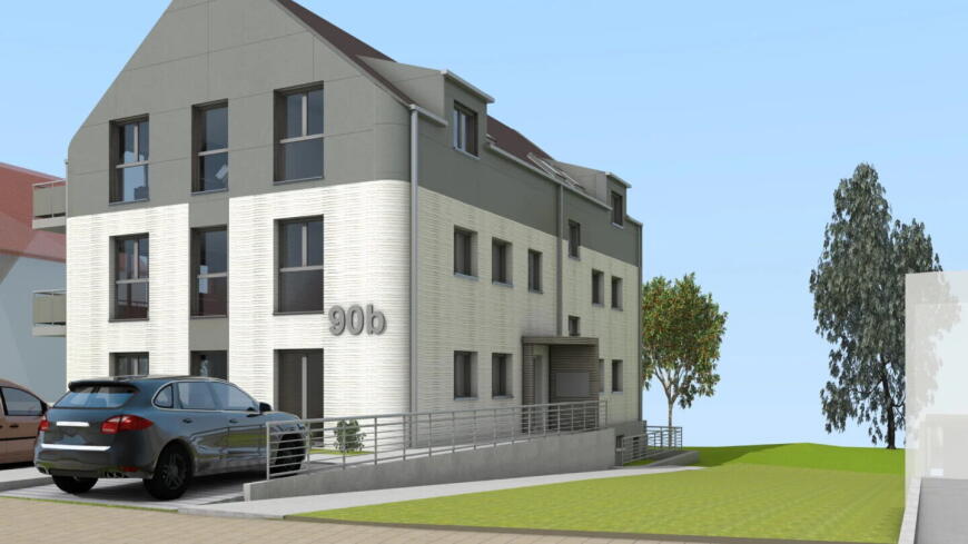 Компания PERI возводит первый 3D-печатный многоквартирный дом