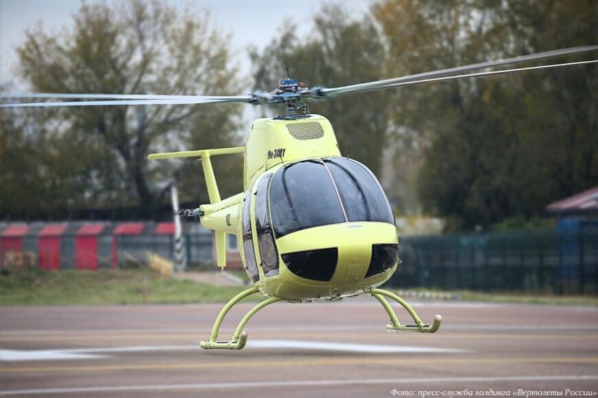 Легкий вертолет Ми-34М1 совершил первый полет с новым двигателем