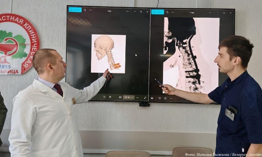 Белорусские хирурги провели операцию на позвоночнике с применением 3D-технологий