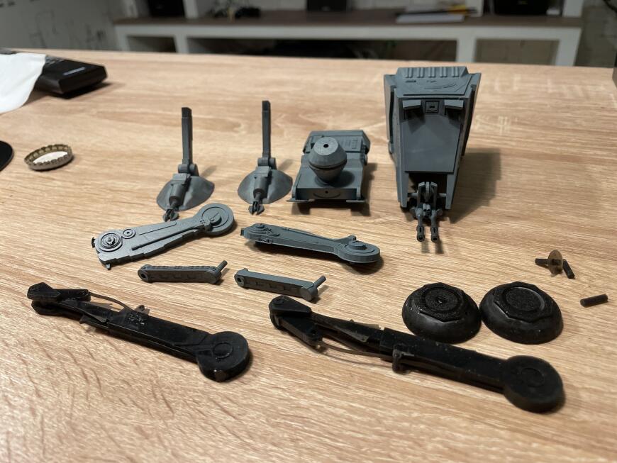 AT-ST в масштабе 1:35 в попытке освоить фотополимерник и слайсер под него