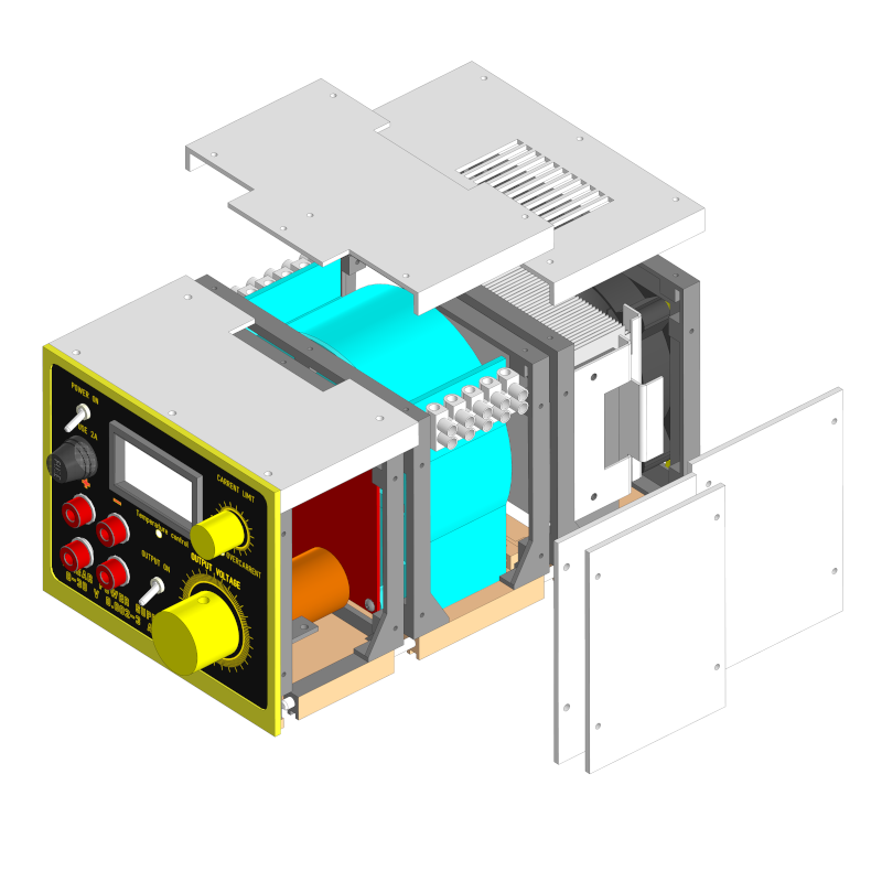 Блок питания. Усиление жесткости печатаемых деталей