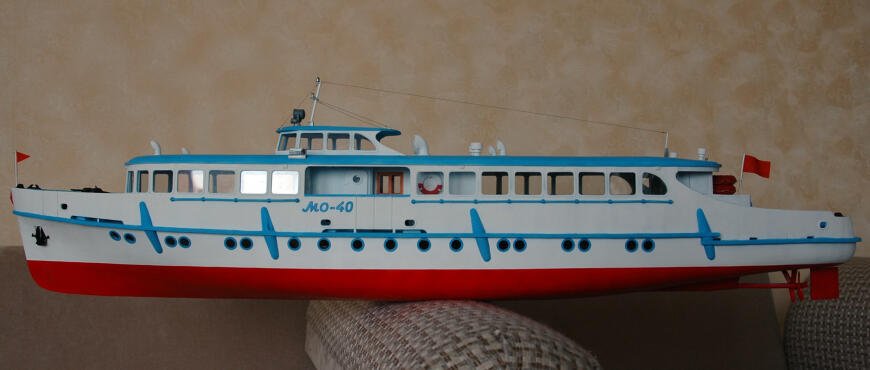 Модель речного теплохода 1:35