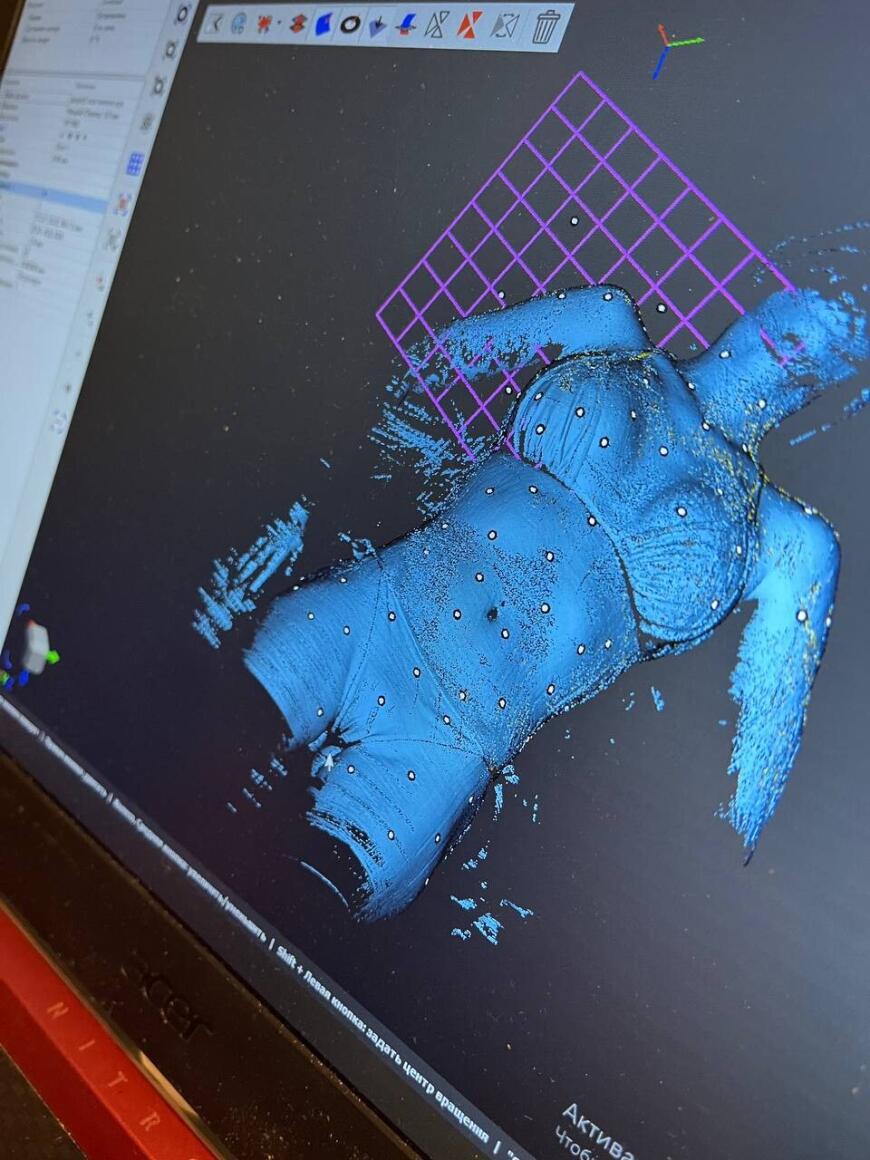 3D сканирование девушки