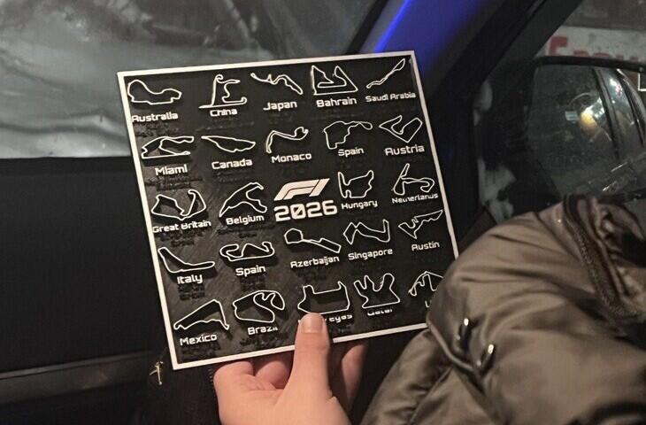 Карта трасс Формула-1 2026