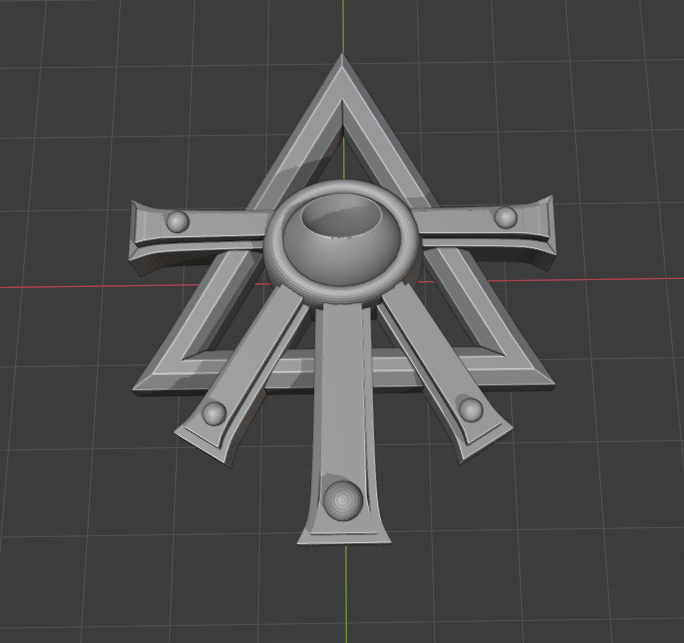 Кулон в виде руны Азуриани из Warhammer 40000