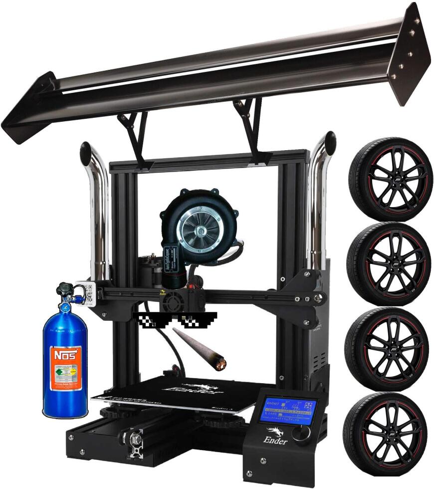 Ох, и этот туда же... Ещё один вариант переделки Ender-3.