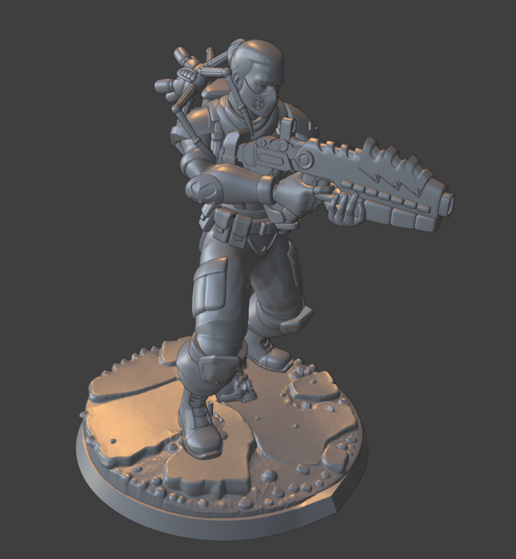 3д модель Жоргата в финальной позе