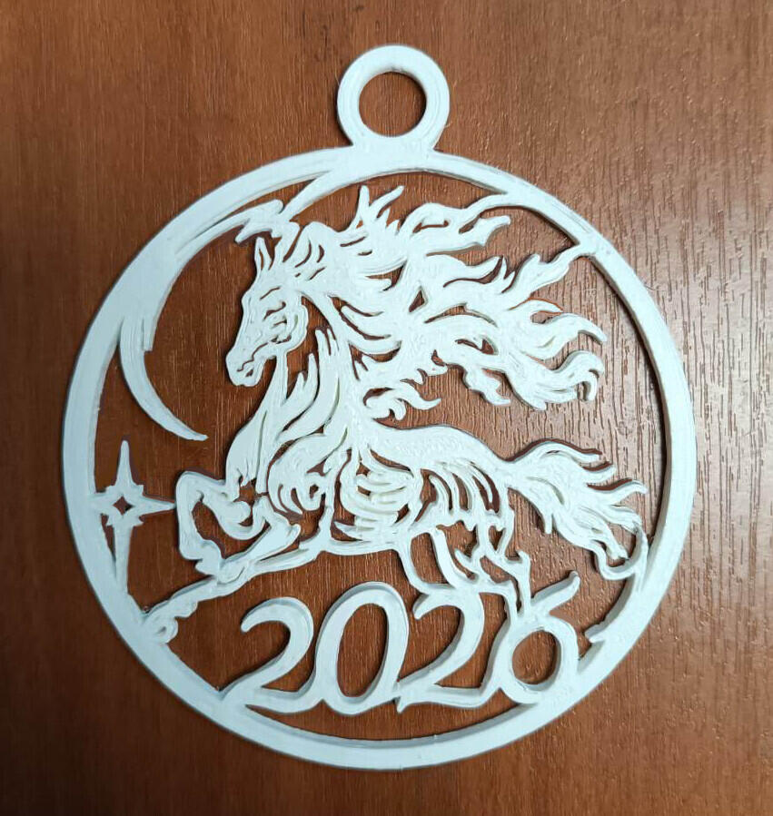 Новогодняя игрушка Огнегривый конь!