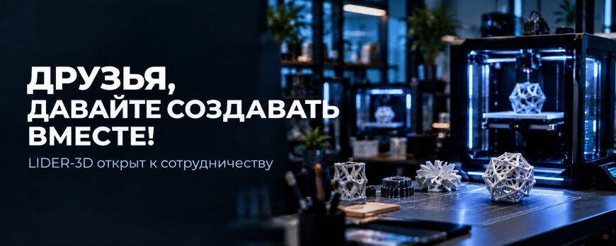 Сотрудничество с LIDER-3D для креаторов