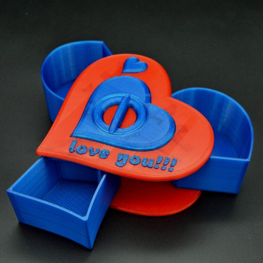 Механическая шкатулка-сердце