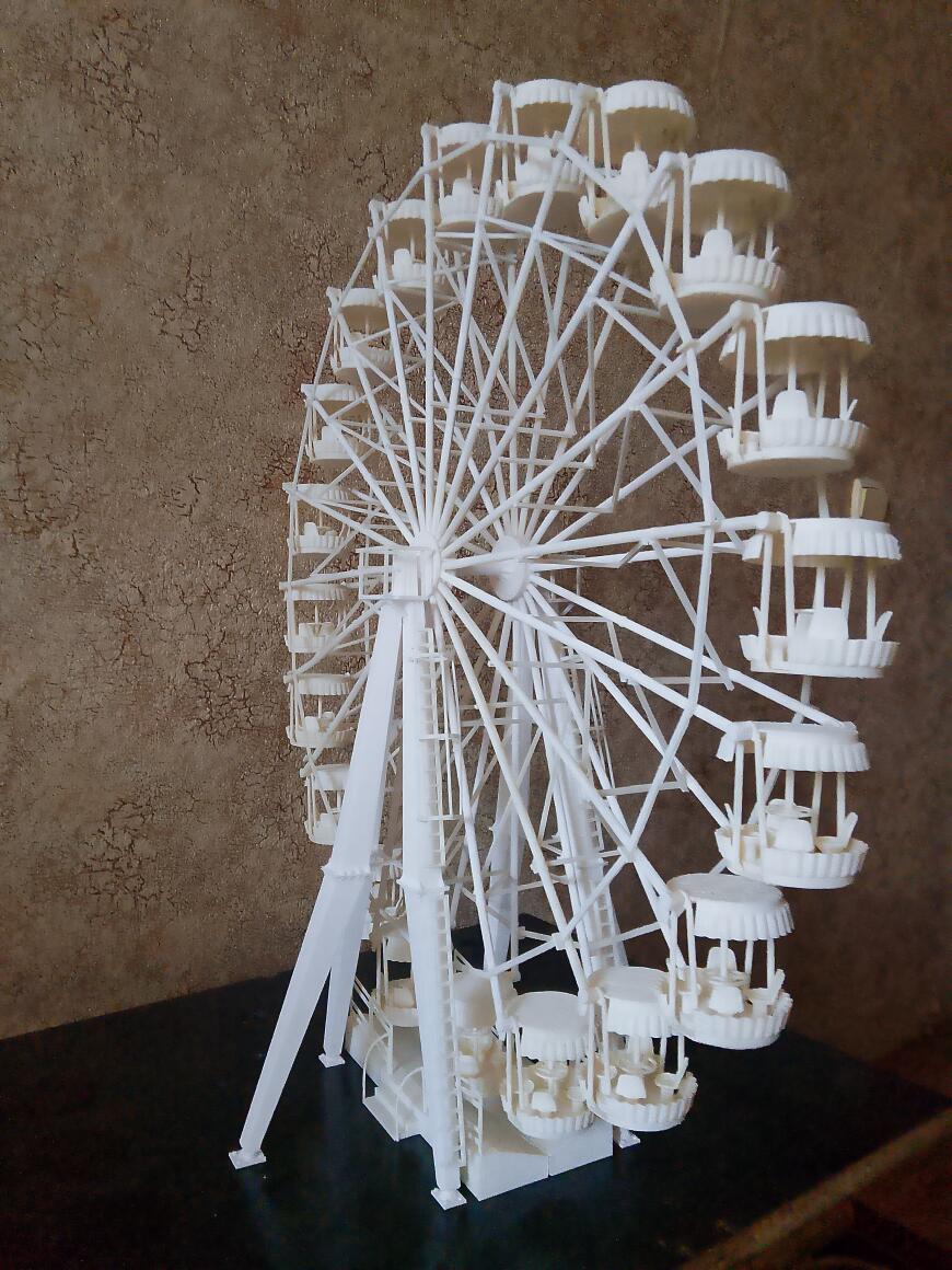 3д печать модели Колеса обозрения