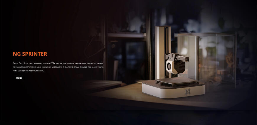 Команда Nutty Gear разработала дизайн и спроектировала новый 3D принтер NG Sprinter.