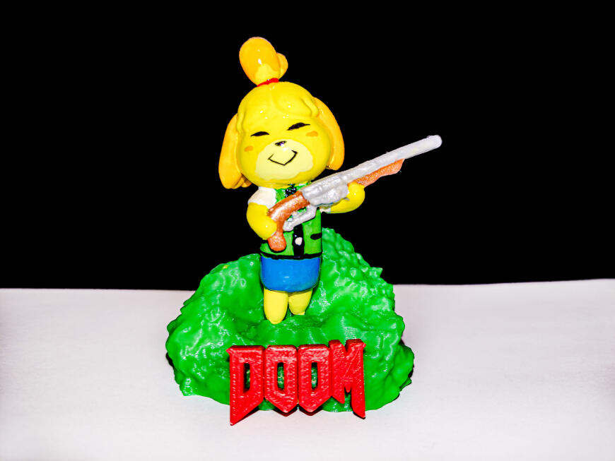 Изабель из Animal Crossing / Doom