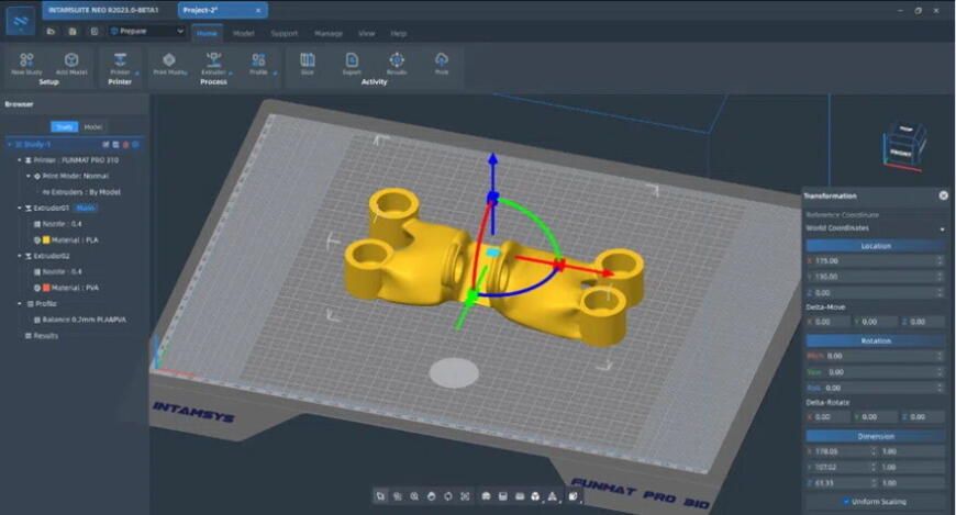 Intamsys переосмысливает процесс подготовки 3D-моделей с помощью нового слайсера Intamsuite Neo