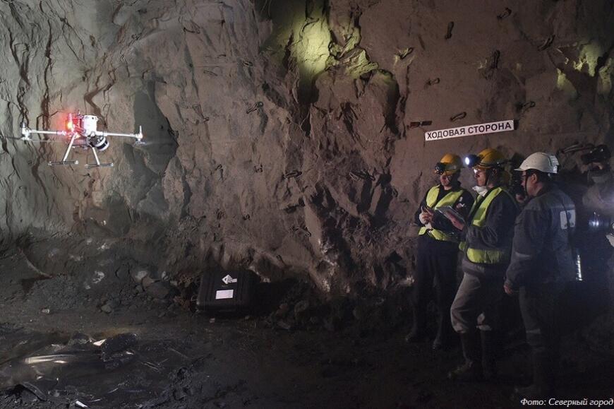 Норильские горняки испытывают летающий 3D-сканер