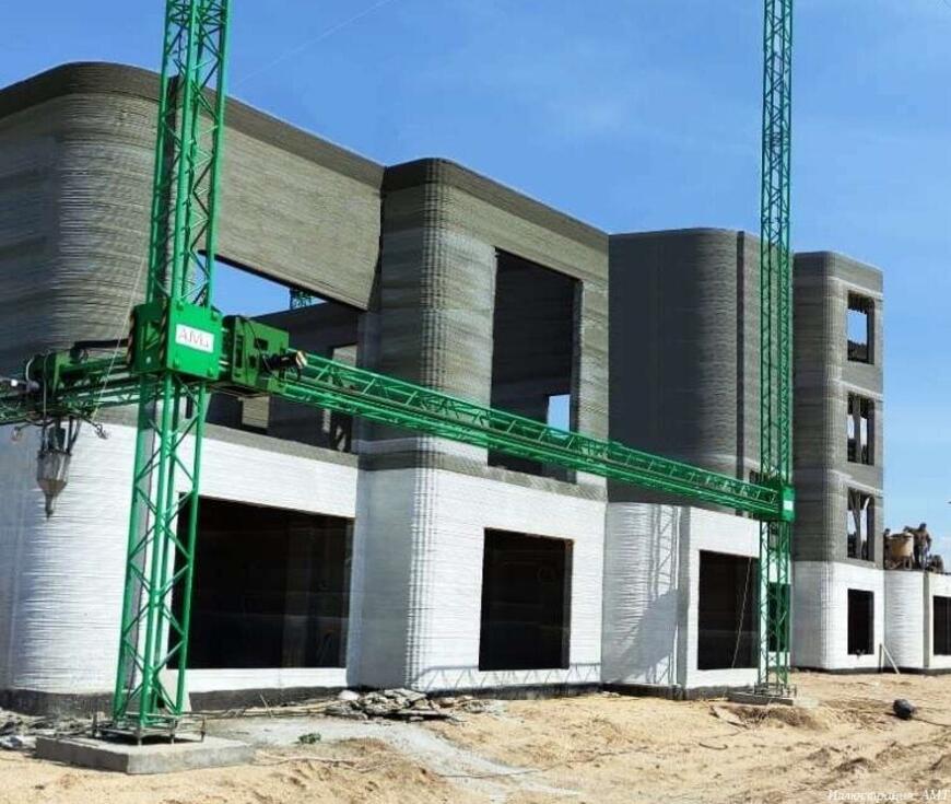 Новый 3D-принтер AMT может возводить четырехэтажные здания