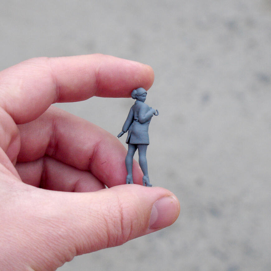 Барышня с зонтиком.