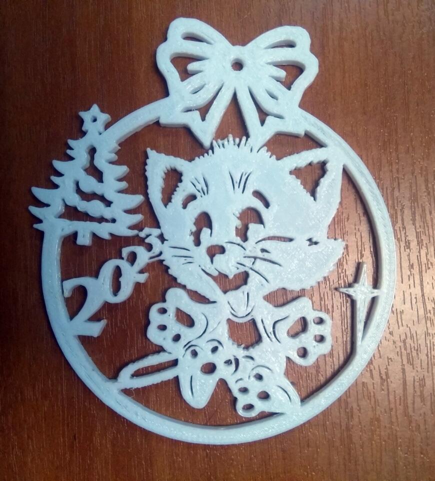 Новогодний котёнок 2023