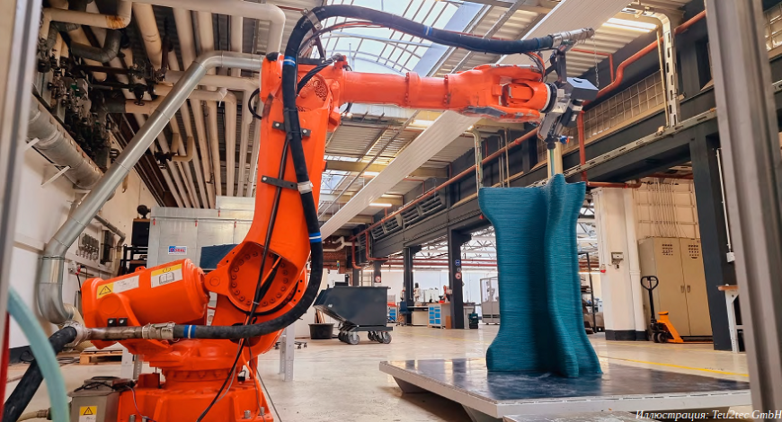 3D-принтер Goliath печатает гранулированными эластомерами и двухкомпонентными составами