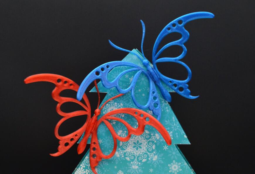 Бабочка с зажимом.