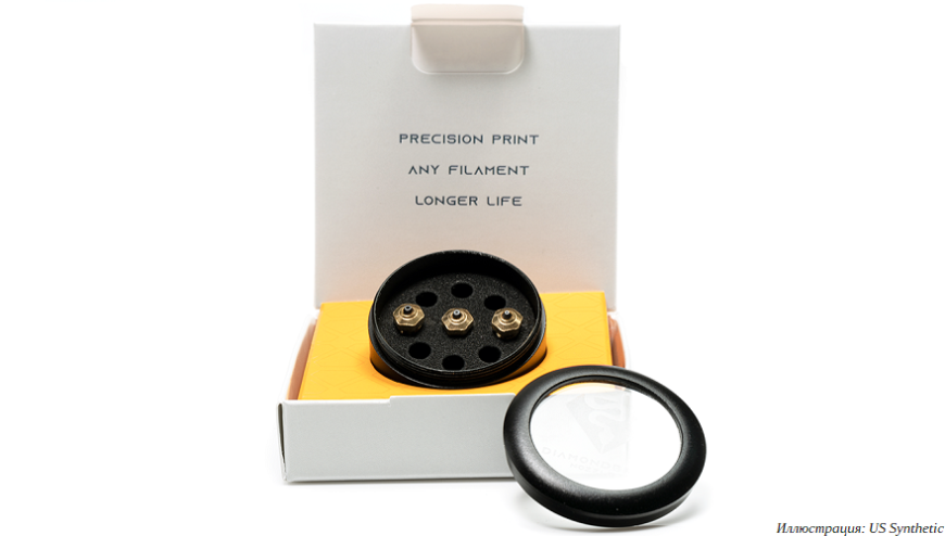 US Synthetic предлагает алмазные сопла для FDM 3D-принтеров