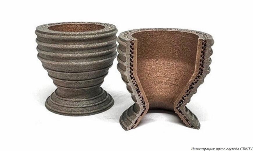 В СПбПУ разработали метод 3D-печати изделий с комбинированием металлов