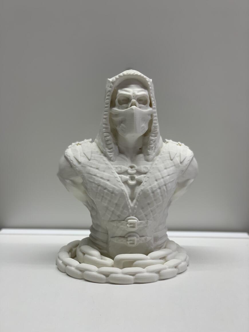 Бюст Скорпиона из игры Мортал Комбат на 3д принтере