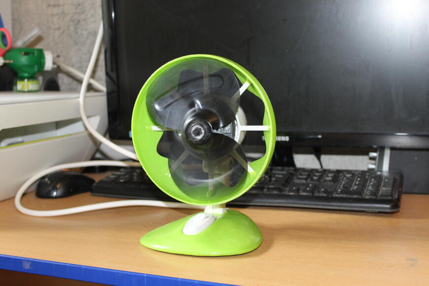 Вентилятор из тепловентилятора