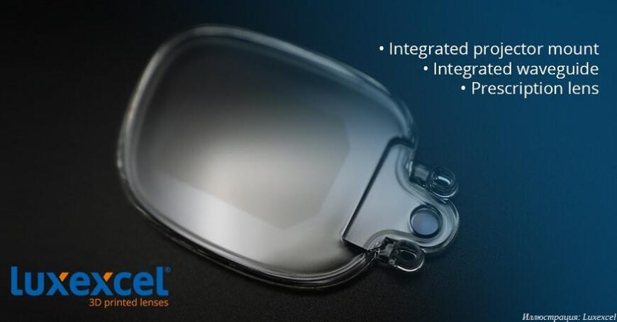 Luxexcel предлагает технологию 3D-печати корректирующих линз для умных очков