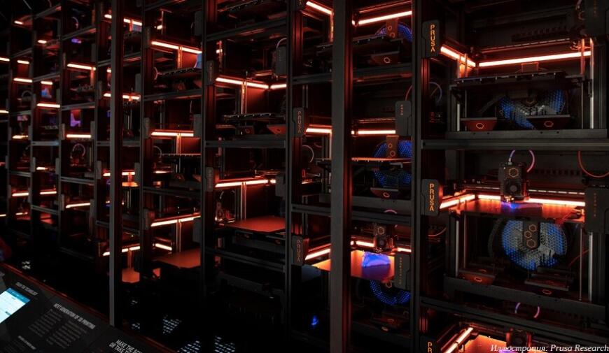 Йозеф Пруша опубликовал видеоролик с новой фермой 3D-принтеров