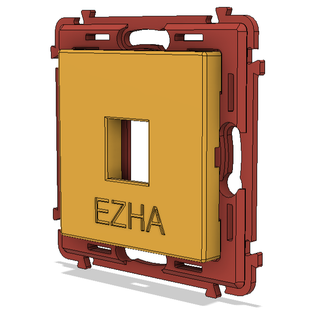 Ethernet-розетка для Legrand серии Valena Life (+ .step файл)