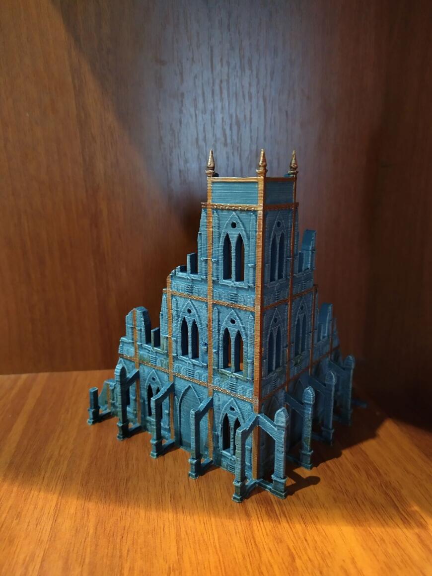 Первая печать моделей террейна для настольной игры.