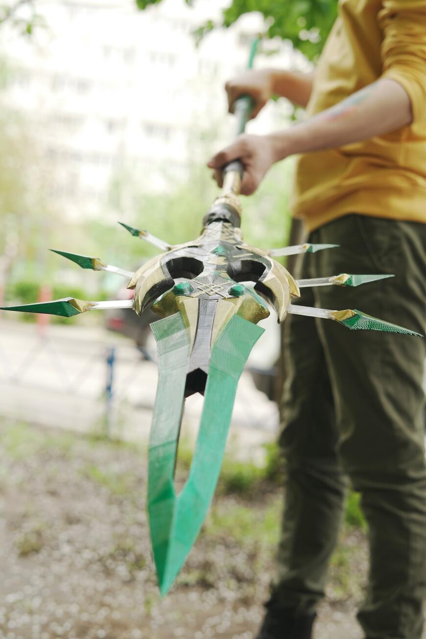 Посох Сяо (Нефритовый Коршун) из Genshin Impact