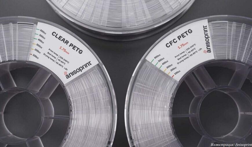 Ассортимент Anisoprint пополнился двумя новыми материалами для 3D-принтеров Composer