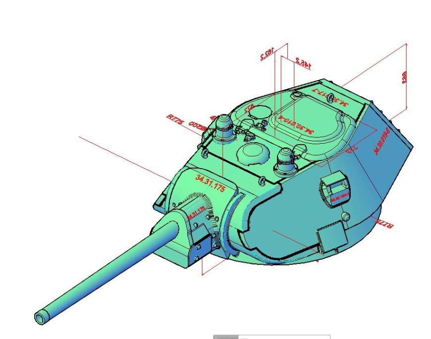 Последняя серийная модификация сварной башни танка Т-34 разработанная на заводе № 183.