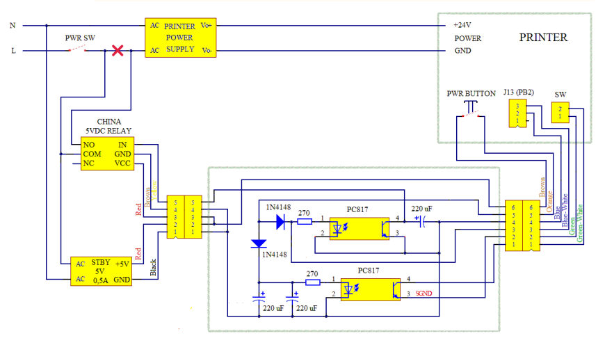 Автоотключение KINGROON KP3 ( и ему подобных на MKS Robin Mini )