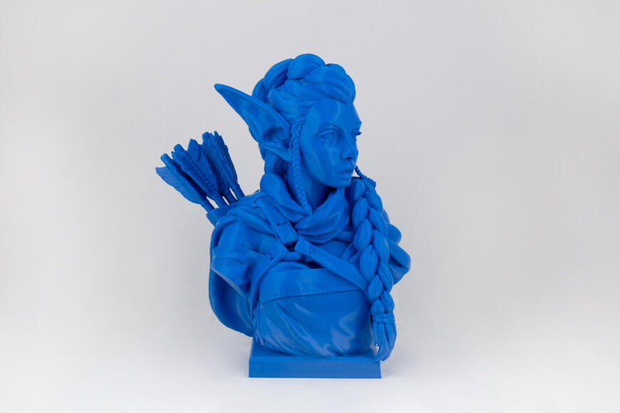 Печать Elf Archer Bust на Designer XL PRO