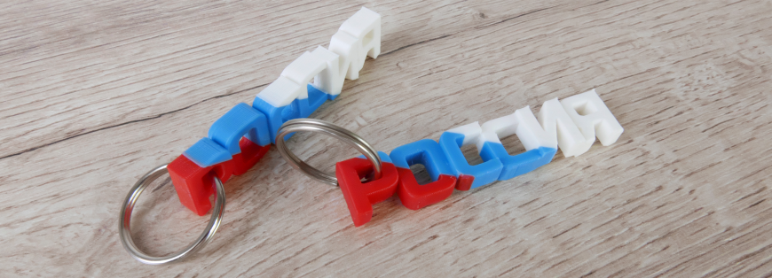 3D брелок "РОССИЯ"