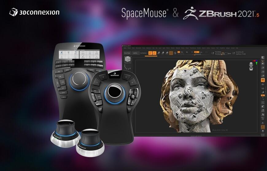 Профессиональные мышки 3Dconnexion SpaceMouse полностью интегрированы с ZBrush