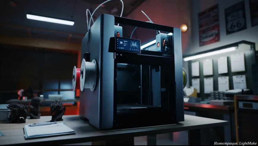 IDEX в квадрате: компания LightMake анонсировала FDM 3D-принтер с четырьмя независимыми головками
