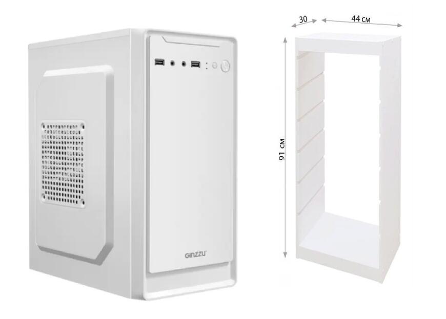 Охлаждение rtx 3060 в маленьком корпусе ginzzu b180