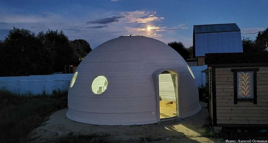 Бетонные иглу: московский инженер разработал 3D-принтер для печати купольных зданий